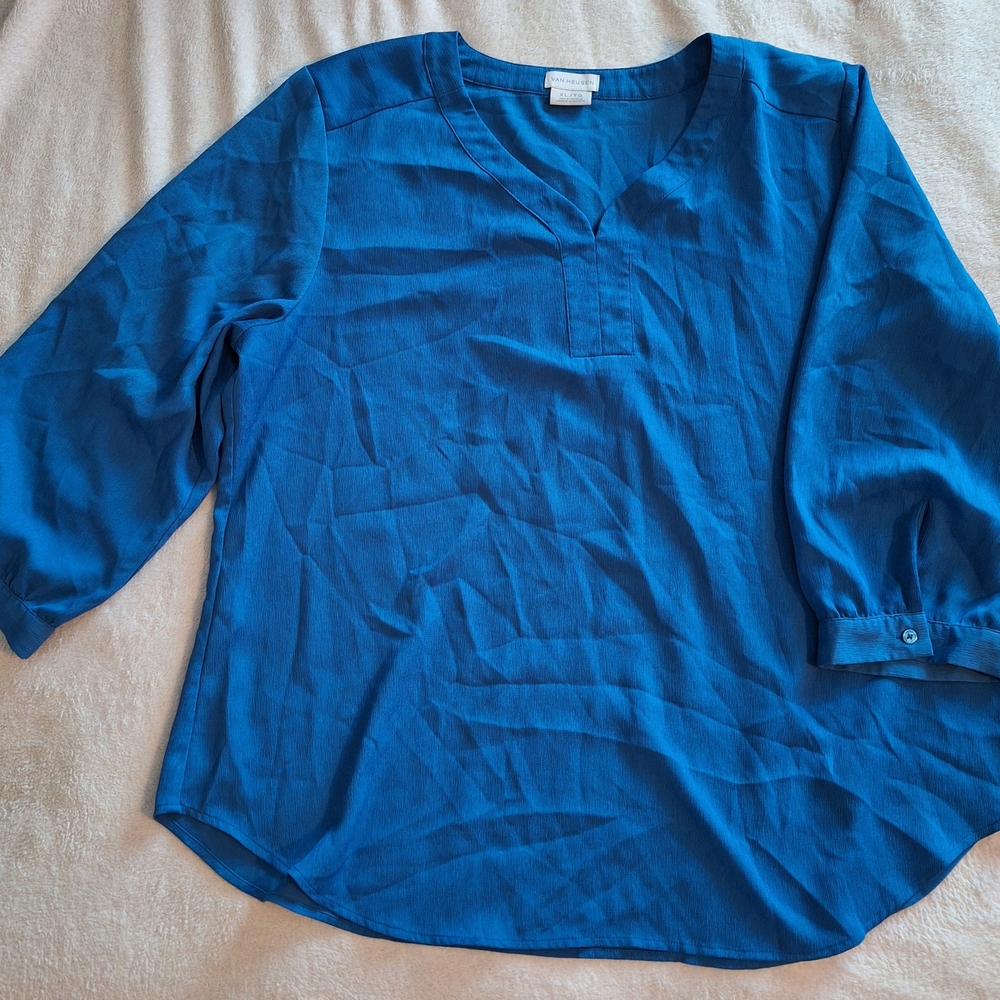 Van Heusen Teal Women's Top